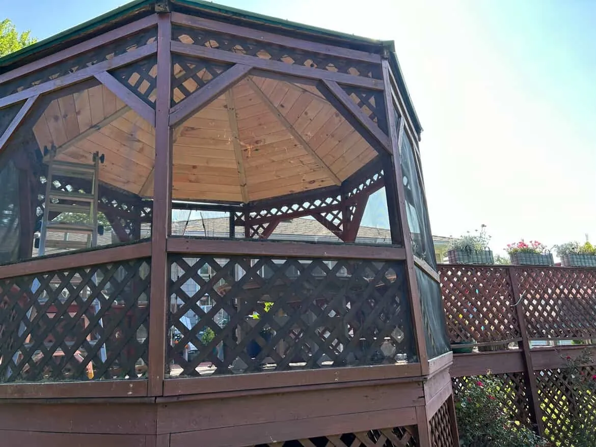 Gazebo woodwork