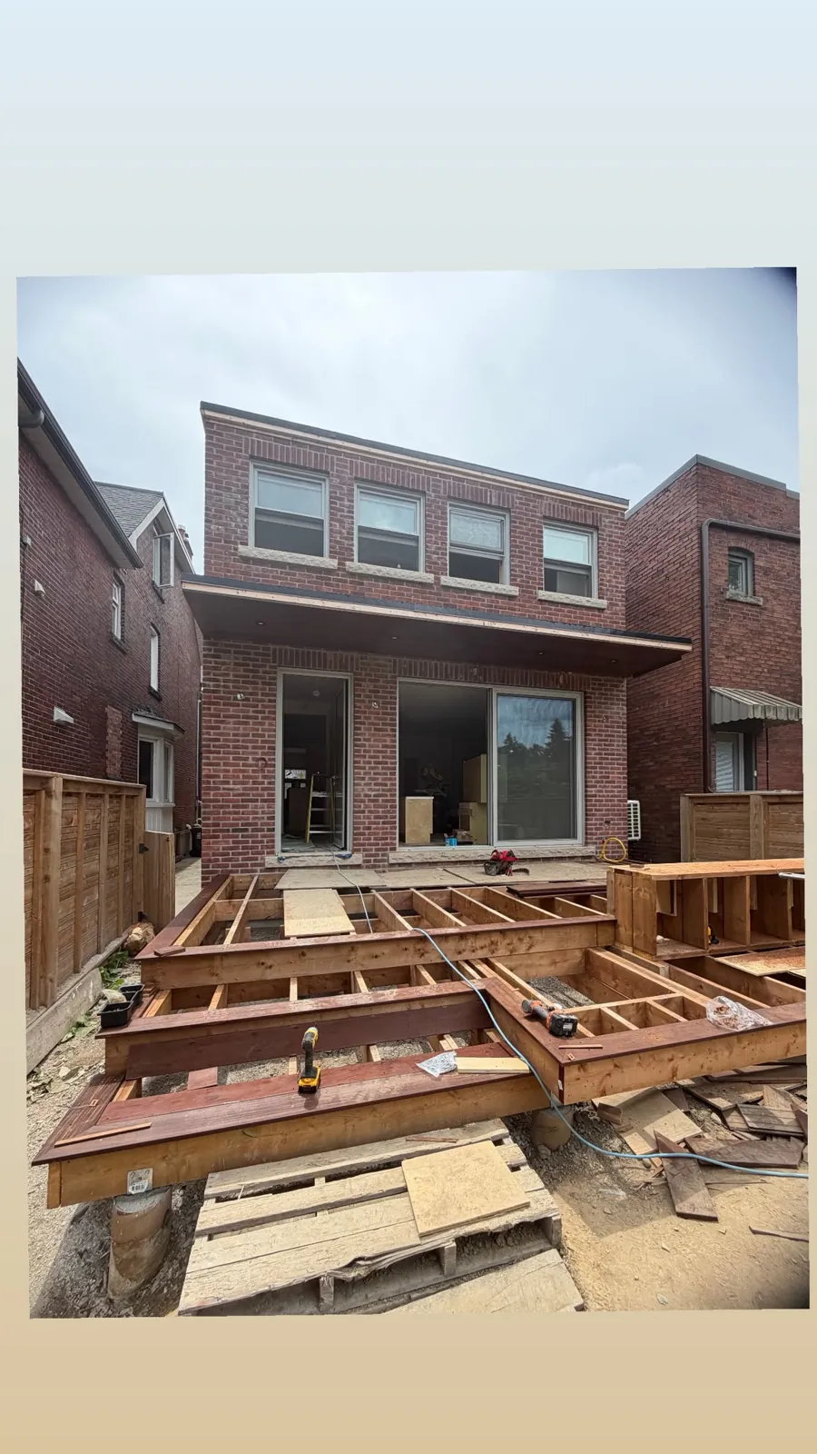 Deck before renovation