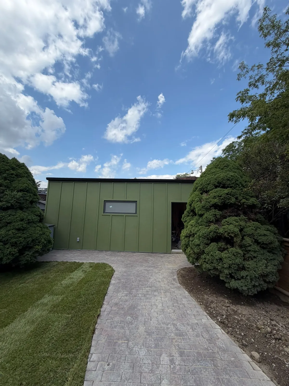 Completed backyard renovation by Jimmy Construction